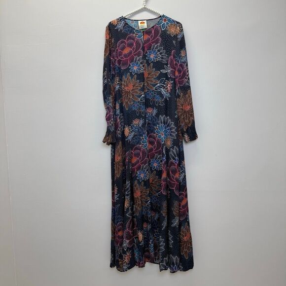 FARM Rio Blue Floral Maxi Dress - Picture 4 of 11